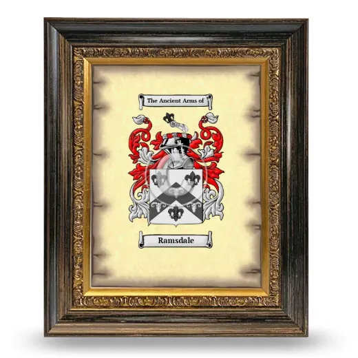 Ramsdale Coat of Arms Framed - Heirloom