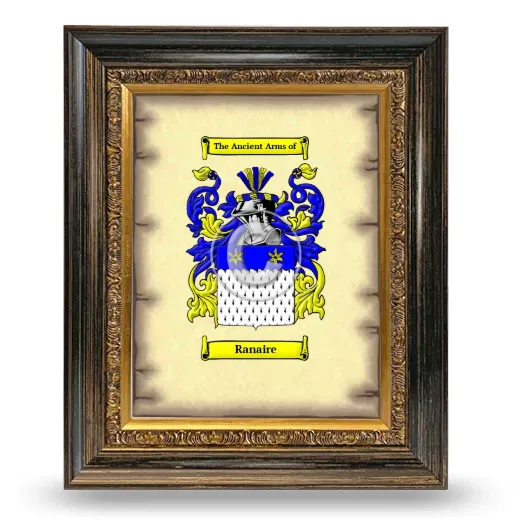 Ranaire Coat of Arms Framed - Heirloom