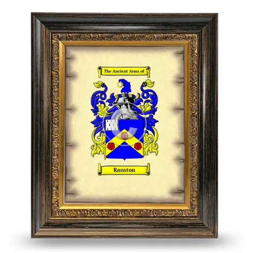 Ranston Coat of Arms Framed - Heirloom