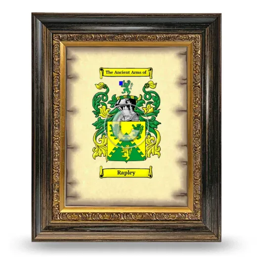 Rapley Coat of Arms Framed - Heirloom
