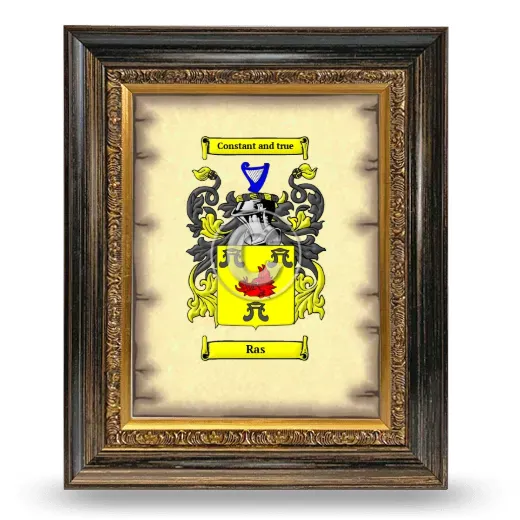 Ras Coat of Arms Framed - Heirloom