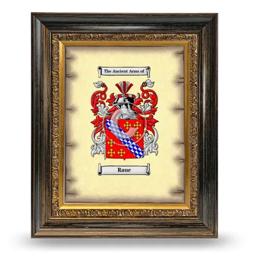 Raue Coat of Arms Framed - Heirloom