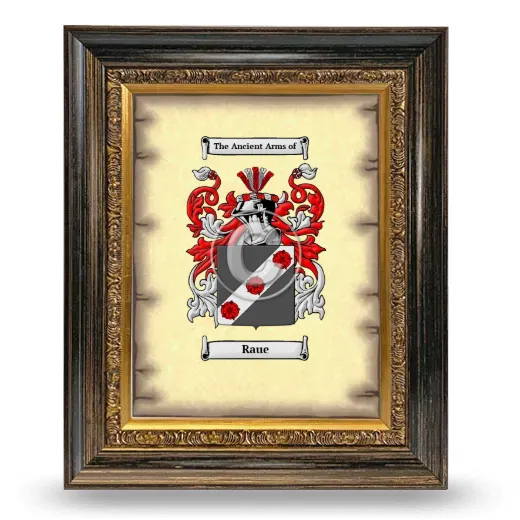 Raue Coat of Arms Framed - Heirloom