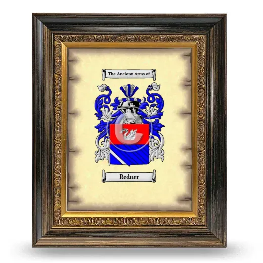 Redner Coat of Arms Framed - Heirloom