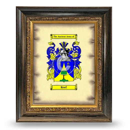 Reef Coat of Arms Framed - Heirloom