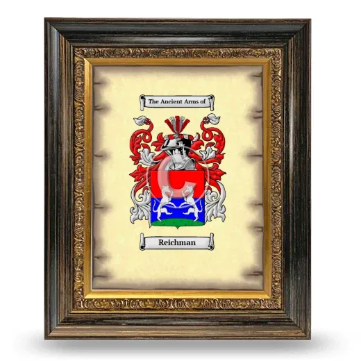 Reichman Coat of Arms Framed - Heirloom
