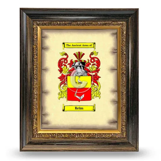 Reim Coat of Arms Framed - Heirloom