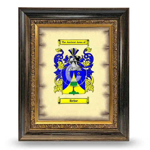 Reise Coat of Arms Framed - Heirloom