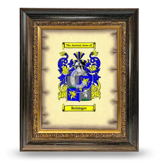 Reisinger Coat of Arms Framed - Heirloom