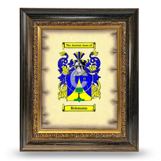 Reismann Coat of Arms Framed - Heirloom