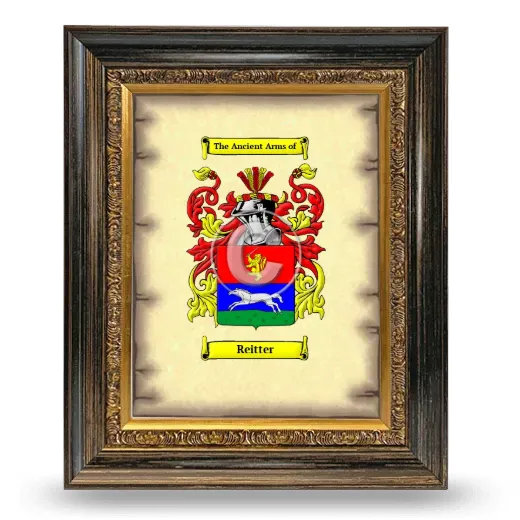 Reitter Coat of Arms Framed - Heirloom
