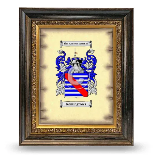 Remington's Coat of Arms Framed - Heirloom