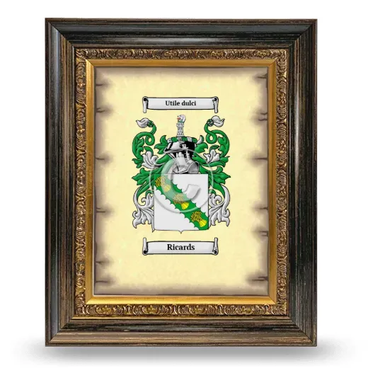 Ricards Coat of Arms Framed - Heirloom
