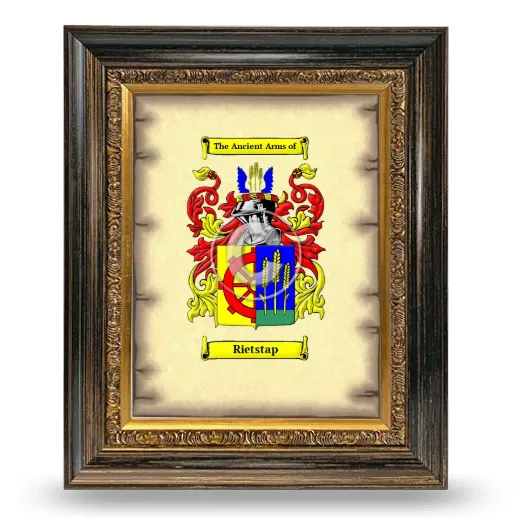 Rietstap Coat of Arms Framed - Heirloom