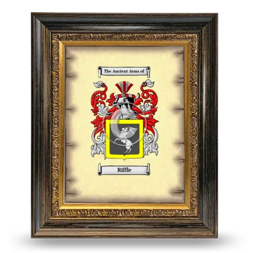 Riffle Coat of Arms Framed - Heirloom