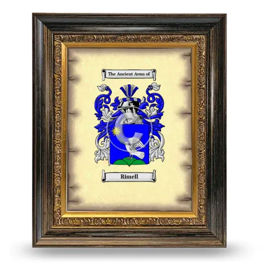 Rimell Coat of Arms Framed - Heirloom