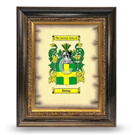 Rising Coat of Arms Framed - Heirloom