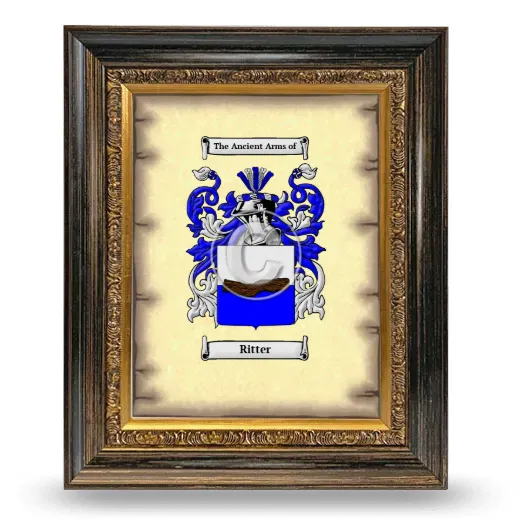 Ritter Coat of Arms Framed - Heirloom