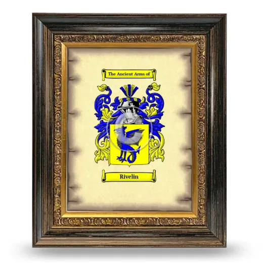 Rivelin Coat of Arms Framed - Heirloom