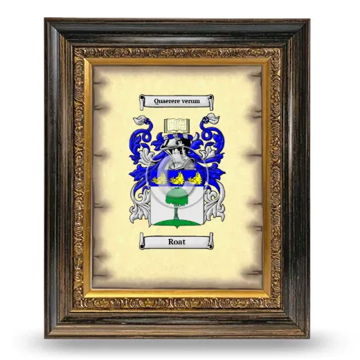 Roat Coat of Arms Framed - Heirloom