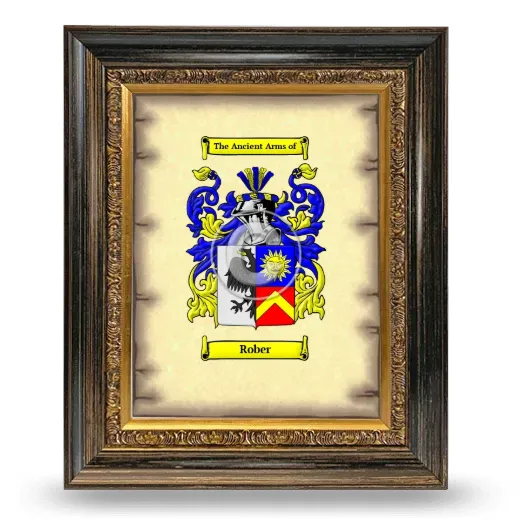 Rober Coat of Arms Framed - Heirloom