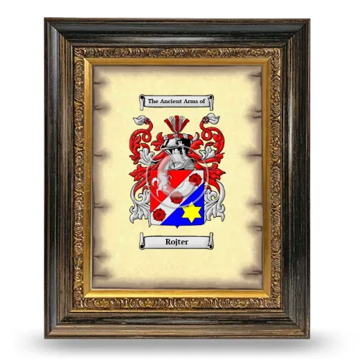 Rojter Coat of Arms Framed - Heirloom