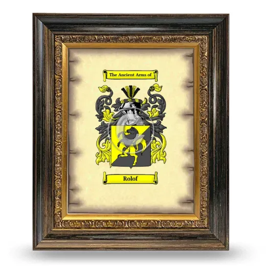 Rolof Coat of Arms Framed - Heirloom