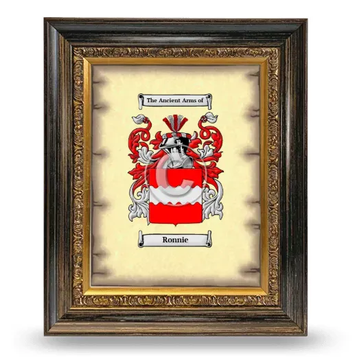Ronnie Coat of Arms Framed - Heirloom