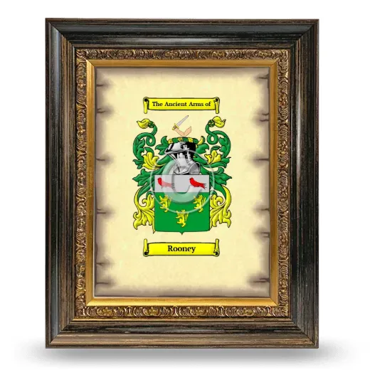Rooney Coat of Arms Framed - Heirloom