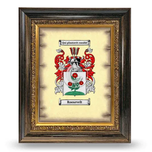 Roosevelt Coat of Arms Framed - Heirloom