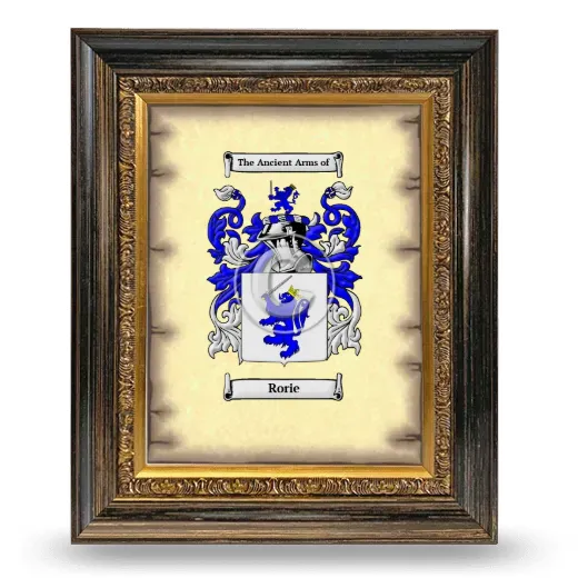 Rorie Coat of Arms Framed - Heirloom