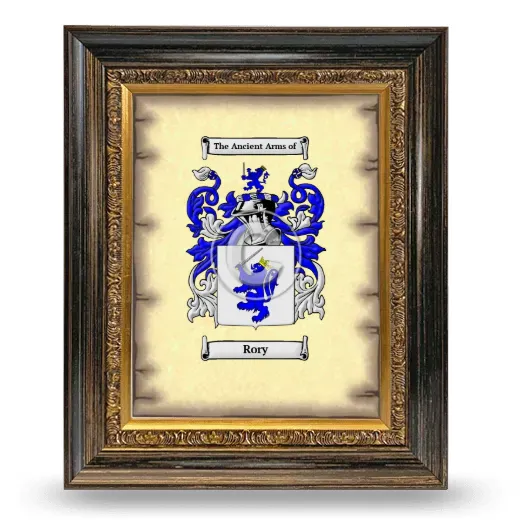Rory Coat of Arms Framed - Heirloom