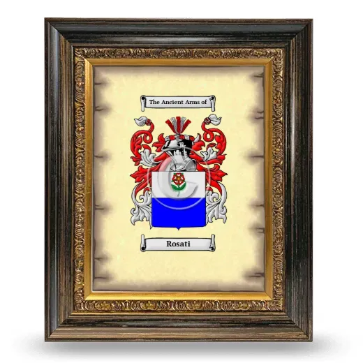 Rosati Coat of Arms Framed - Heirloom