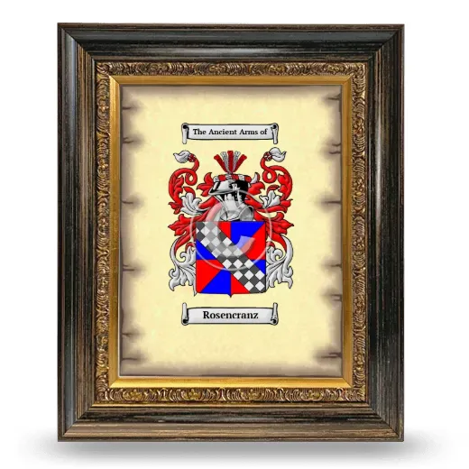 Rosencranz Coat of Arms Framed - Heirloom