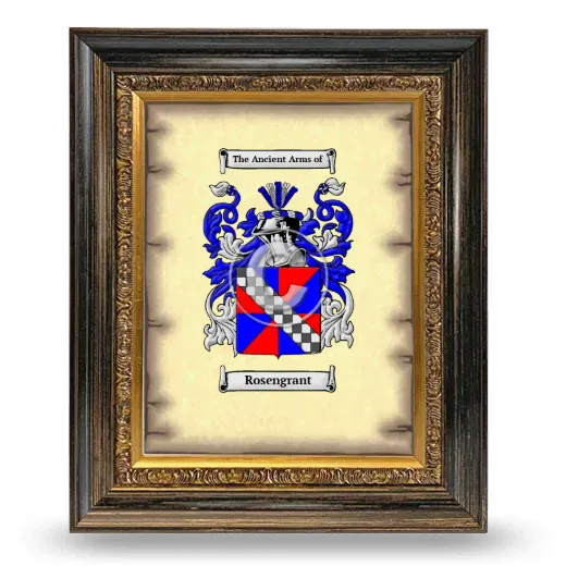 Rosengrant Coat of Arms Framed - Heirloom