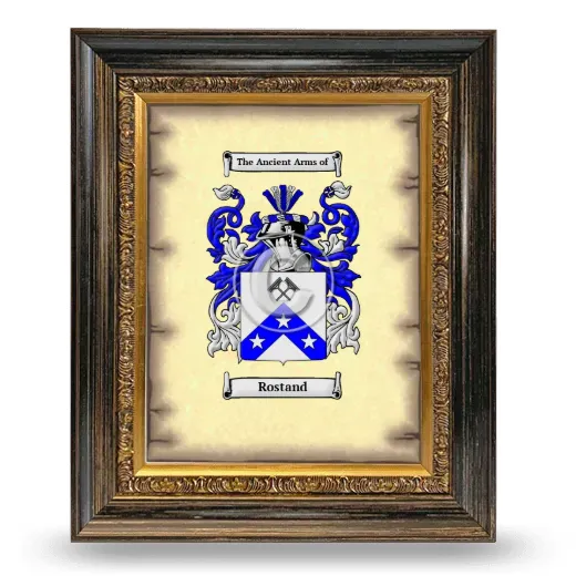 Rostand Coat of Arms Framed - Heirloom