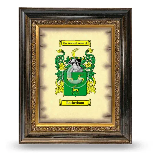Rotherham Coat of Arms Framed - Heirloom
