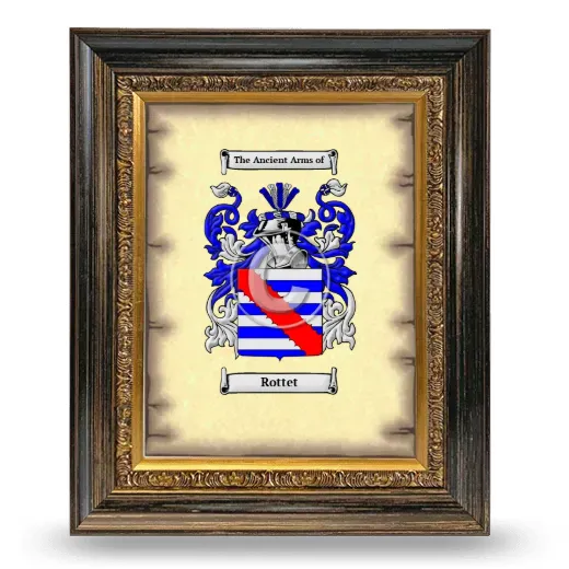 Rottet Coat of Arms Framed - Heirloom