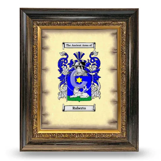 Ruberto Coat of Arms Framed - Heirloom