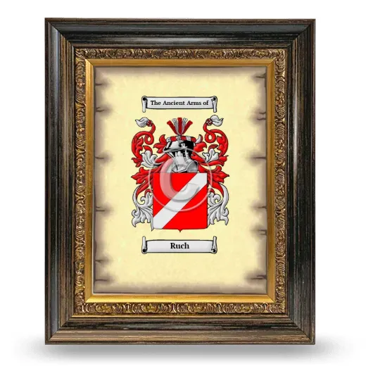 Ruch Coat of Arms Framed - Heirloom