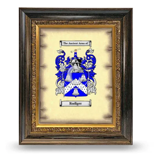 Rudiger Coat of Arms Framed - Heirloom