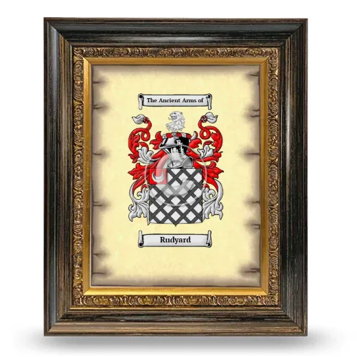 Rudyard Coat of Arms Framed - Heirloom