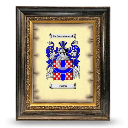 Rydon Coat of Arms Framed - Heirloom