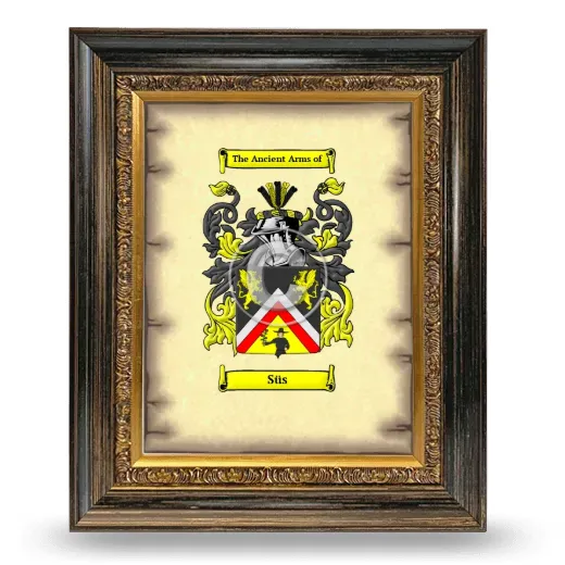 Süs Coat of Arms Framed - Heirloom
