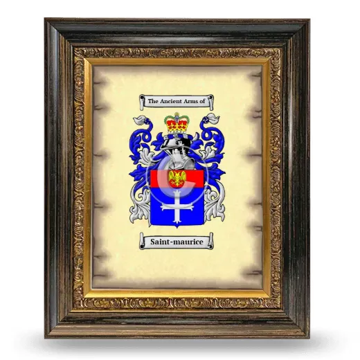 Saint-maurice Coat of Arms Framed - Heirloom