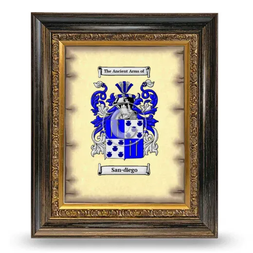 San-diego Coat of Arms Framed - Heirloom