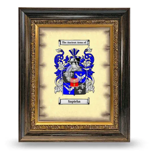 Sapieha Coat of Arms Framed - Heirloom