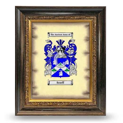 Scarff Coat of Arms Framed - Heirloom