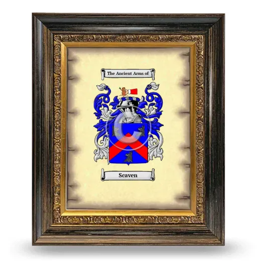 Scaven Coat of Arms Framed - Heirloom