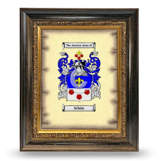 Schön Coat of Arms Framed - Heirloom